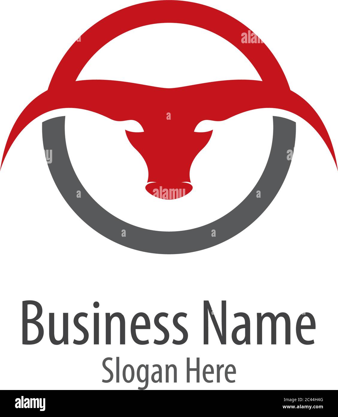 Bull logo template vector icon illustration design Stock Vector