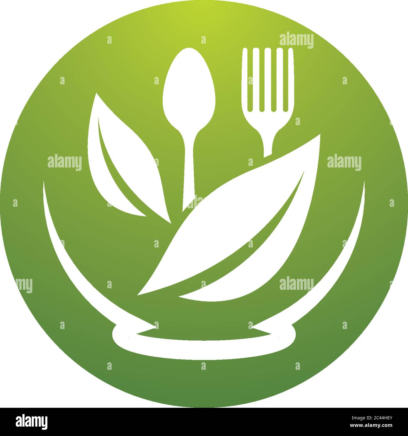 Organic food logo template vector icon illustration Stock Vector Image ...