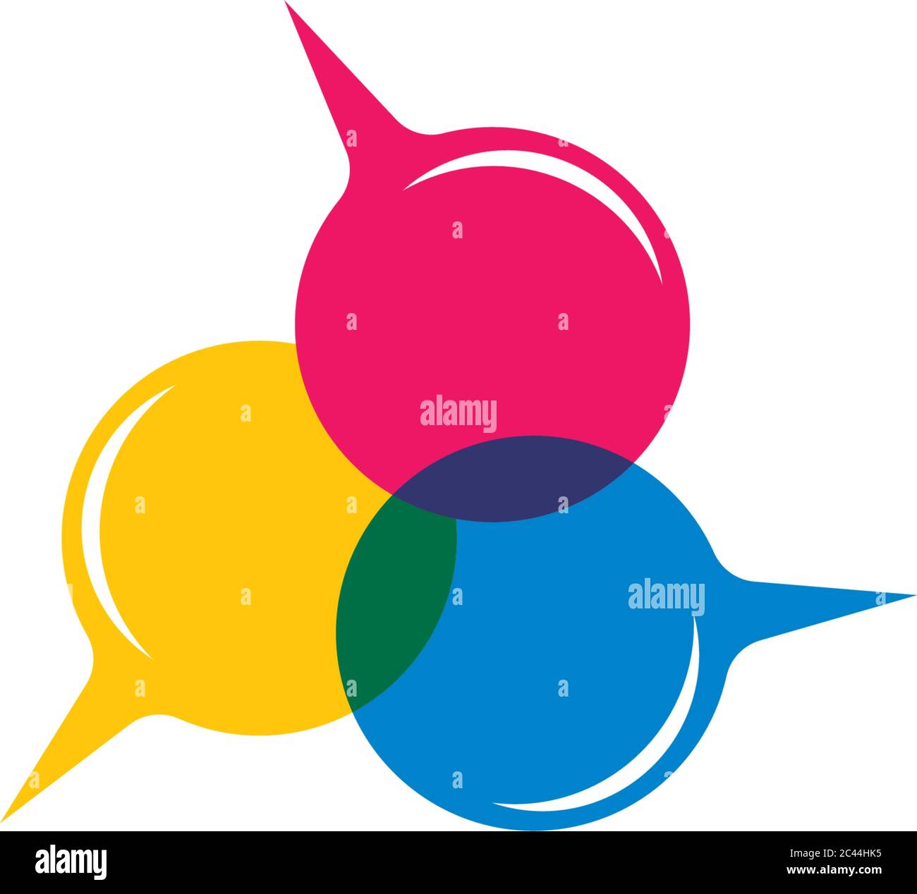 Speech bubble logo template vector icon illustration design Stock Vector
