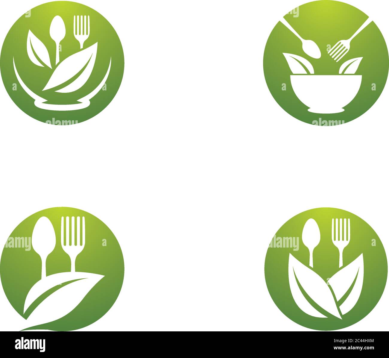 Organic food logo template vector icon illustration Stock Vector Image ...