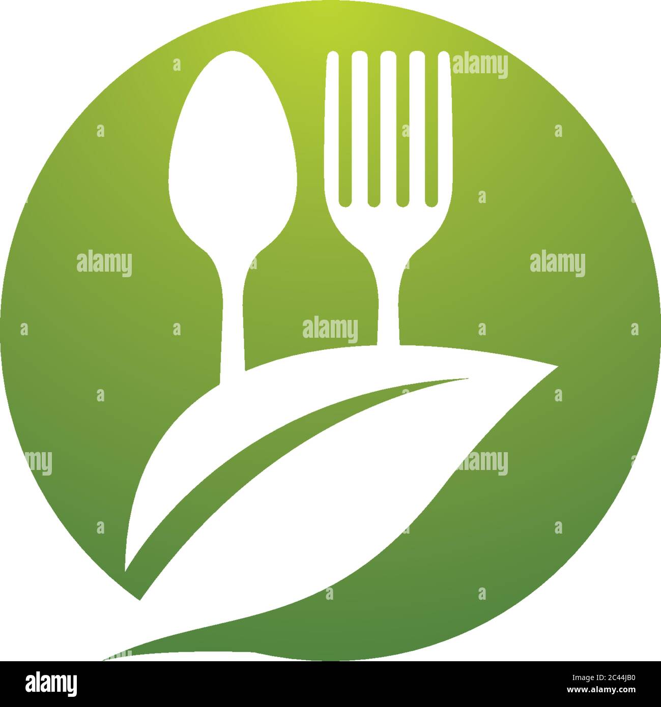 Organic food logo template vector icon illustration Stock Vector Image ...