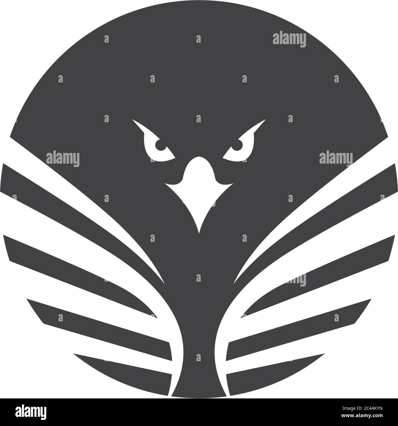 Eagle logo template vector icon  illustration design Stock Vector