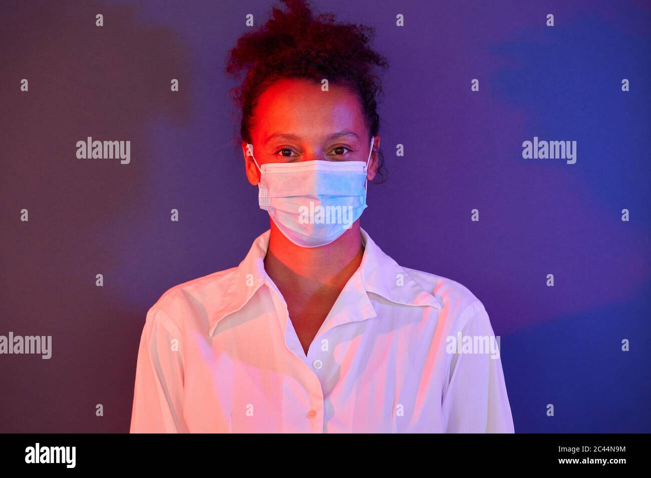 Light blue mask hi-res stock photography and images - Alamy