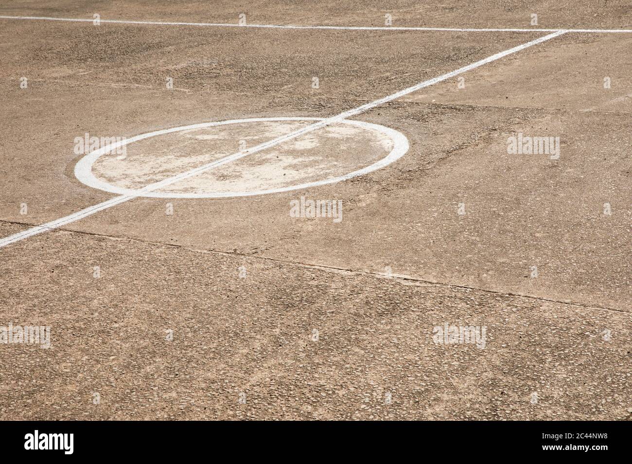 Marking on concrete ground Stock Photo Alamy
