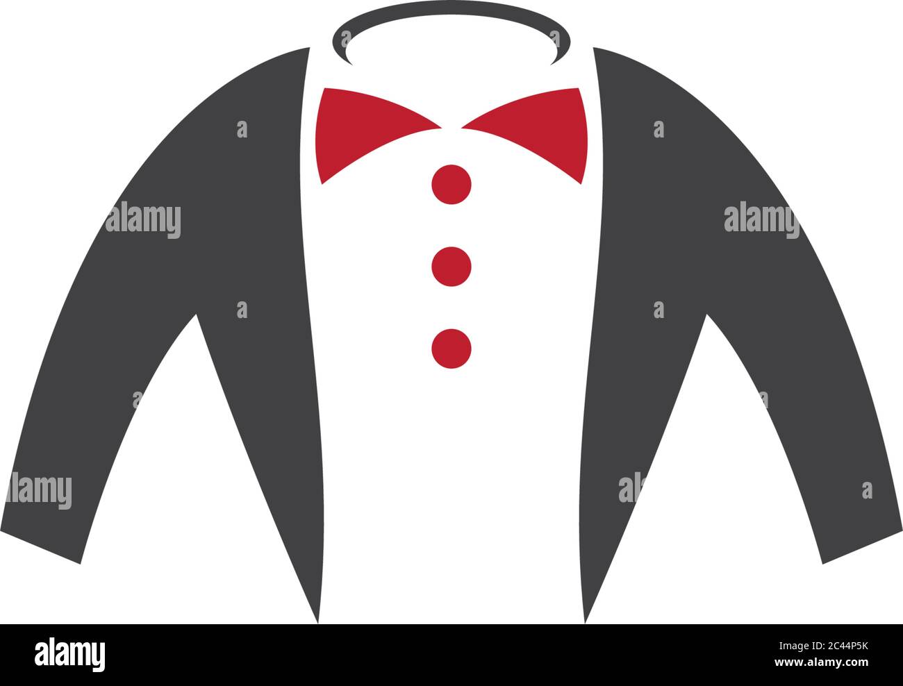 Tuxedo logo template vector icon illustration design Stock Vector