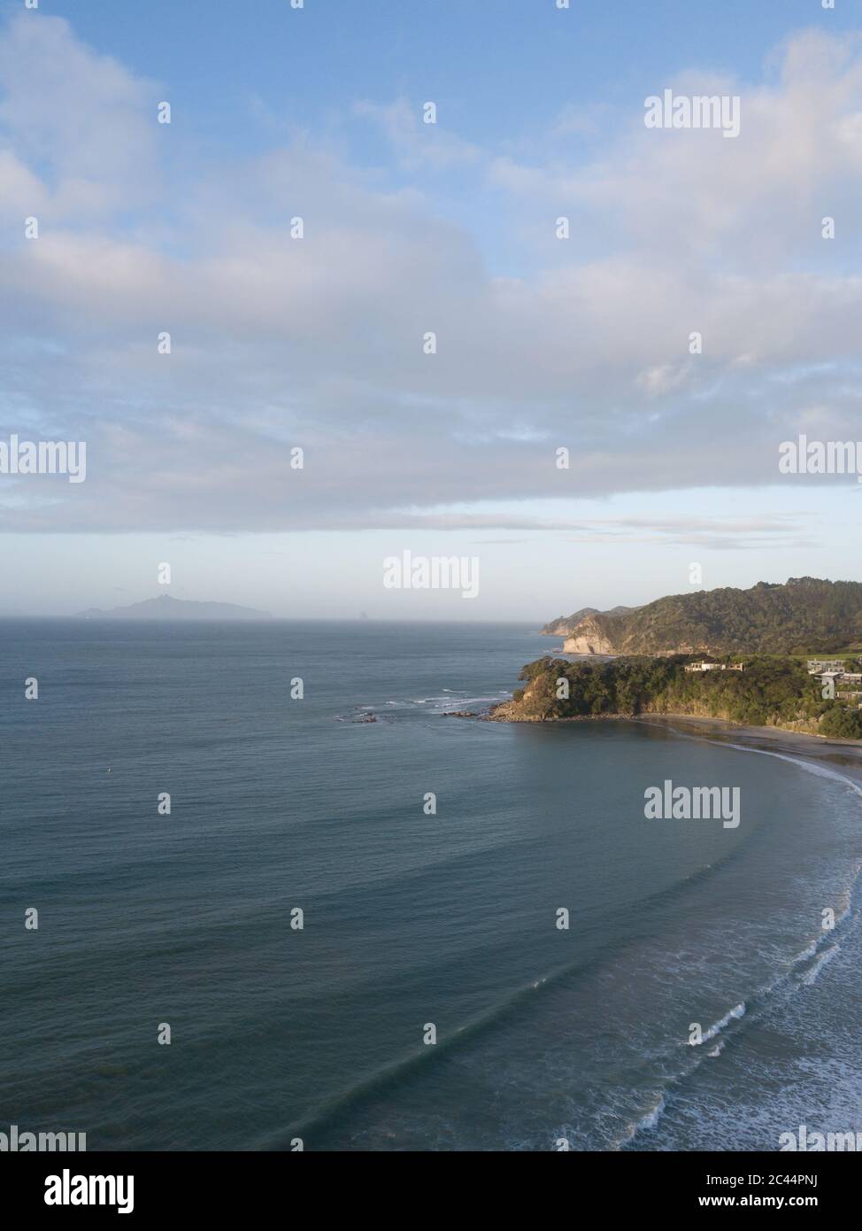 Aerial photo of a rural surf area, New Zealand Stock Photo - Alamy