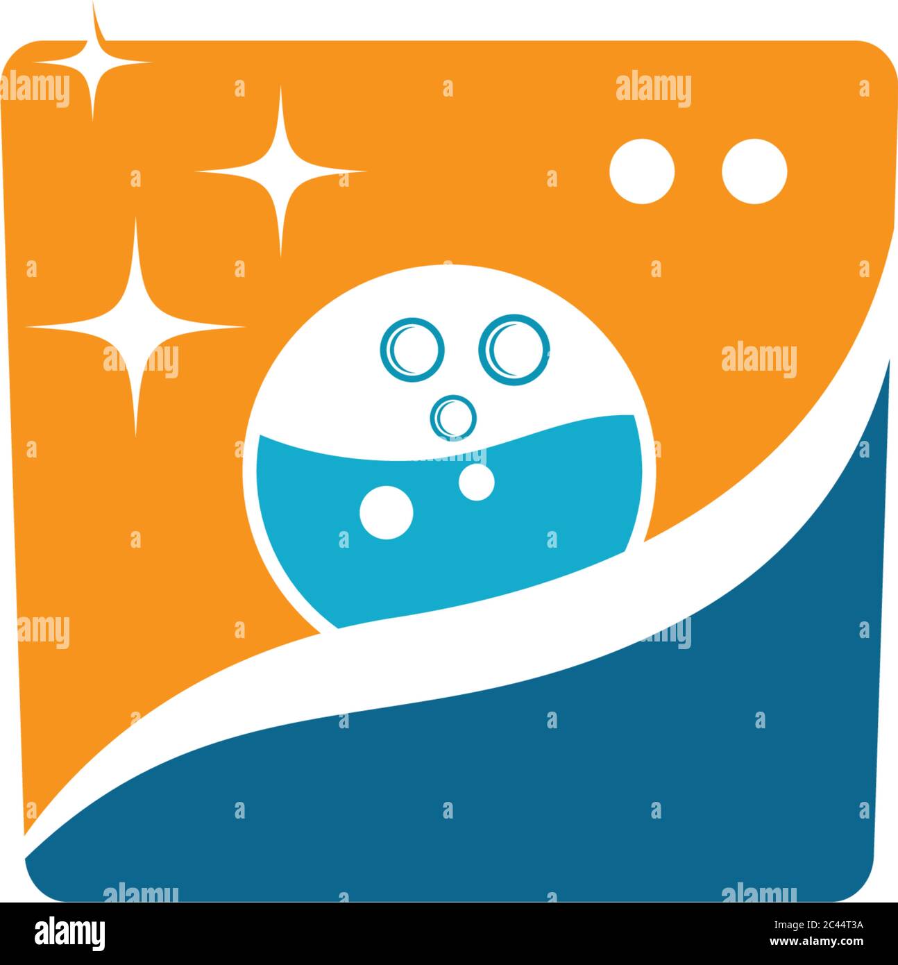 Laundry logo vector icon illustration design Stock Vector
