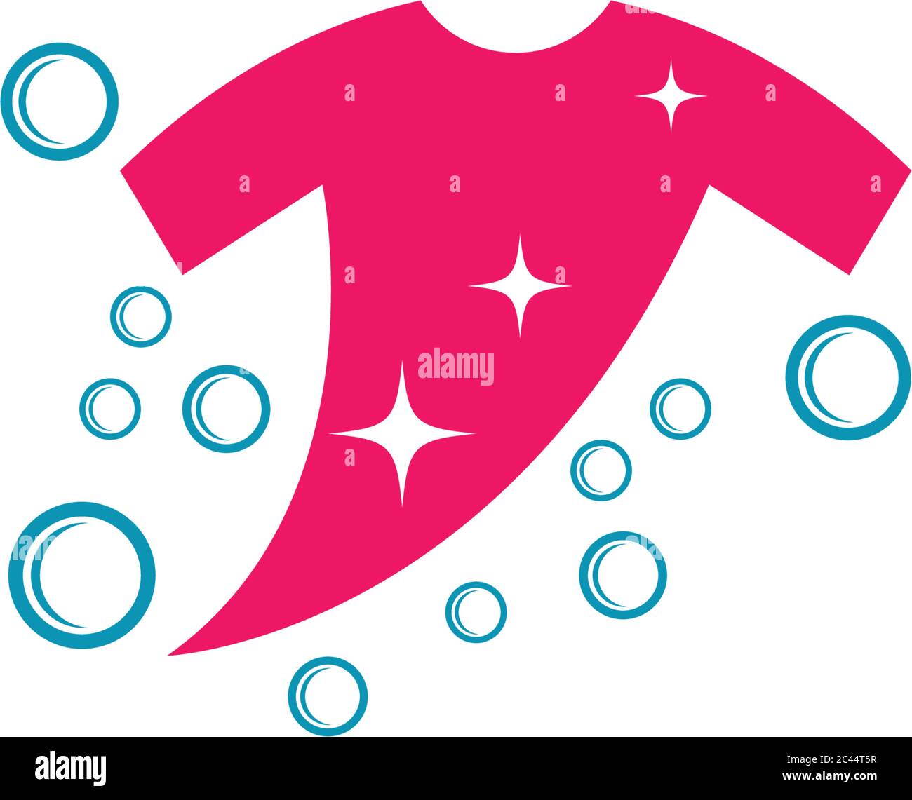 Laundry logo vector icon illustration design Stock Vector