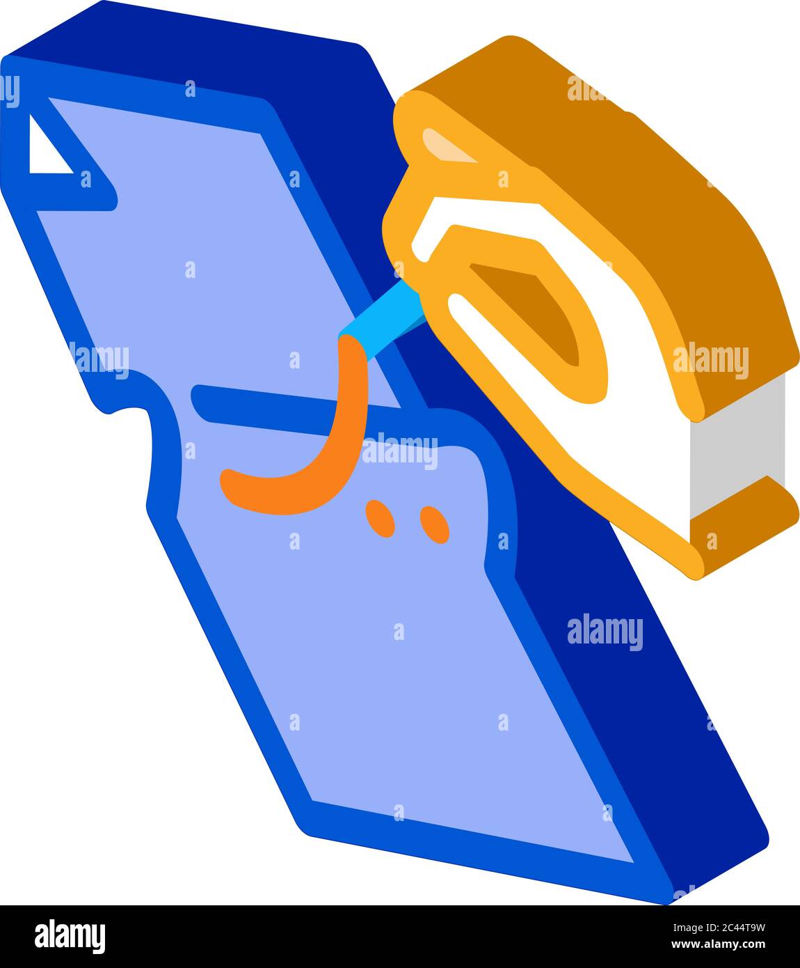 leatherworking sewing isometric icon vector illustration Stock Vector ...