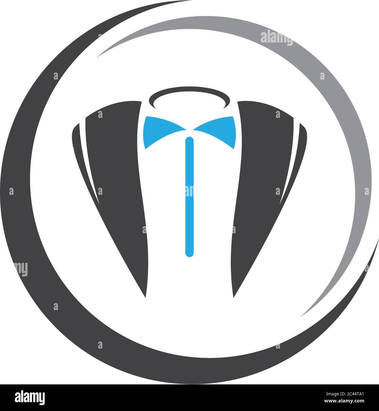 Tuxedo logo template vector icon illustration design Stock Vector