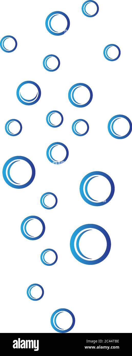 Bubbles water vector icon illustration Stock Vector