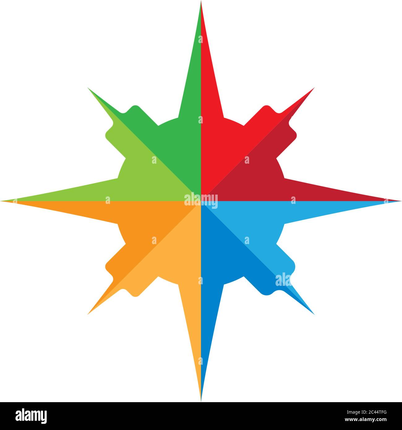 Compass Logo Template vector icon illustration design Stock Vector