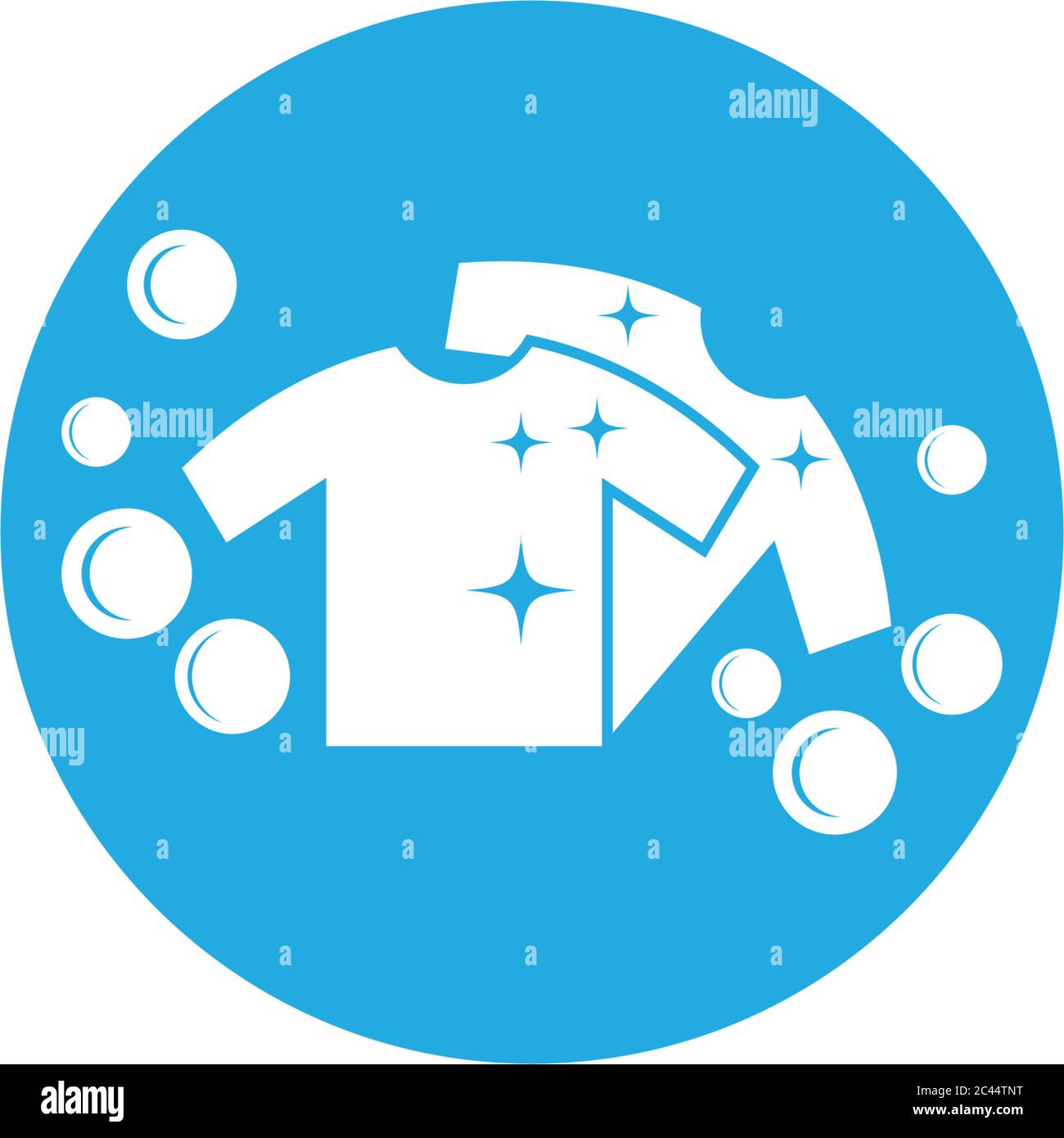 Laundry logo vector icon illustration design Stock Vector