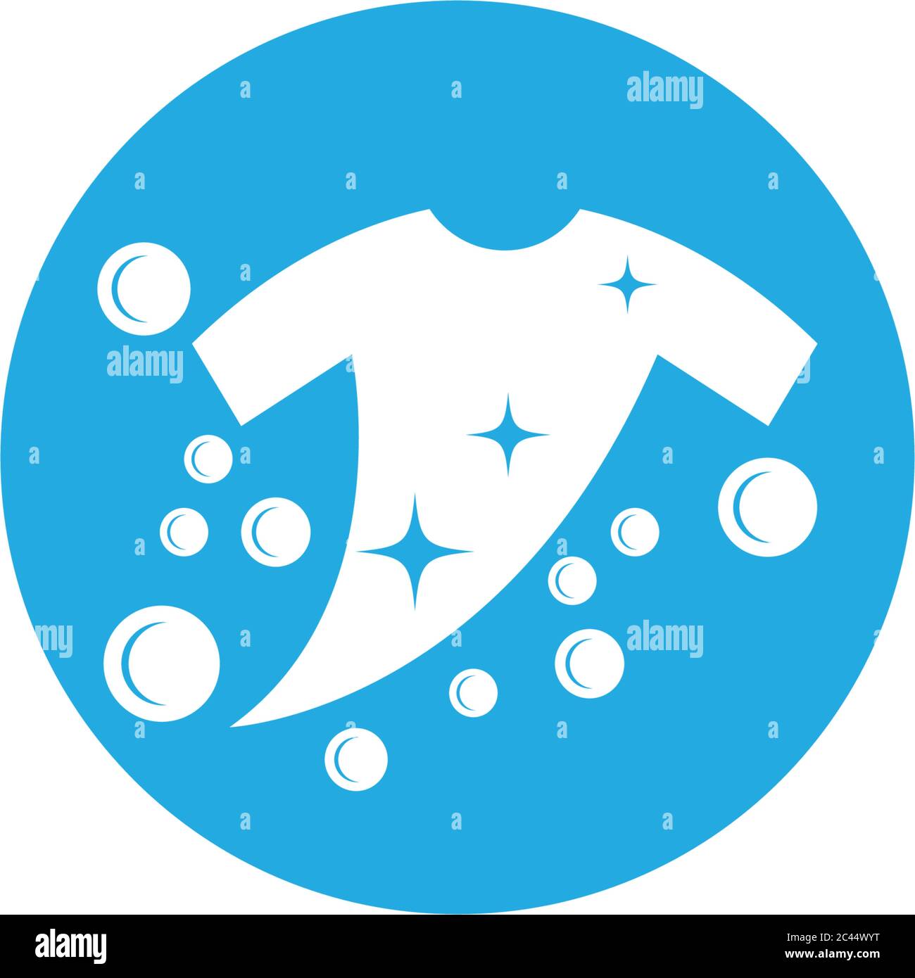 Laundry logo vector icon illustration design Stock Vector