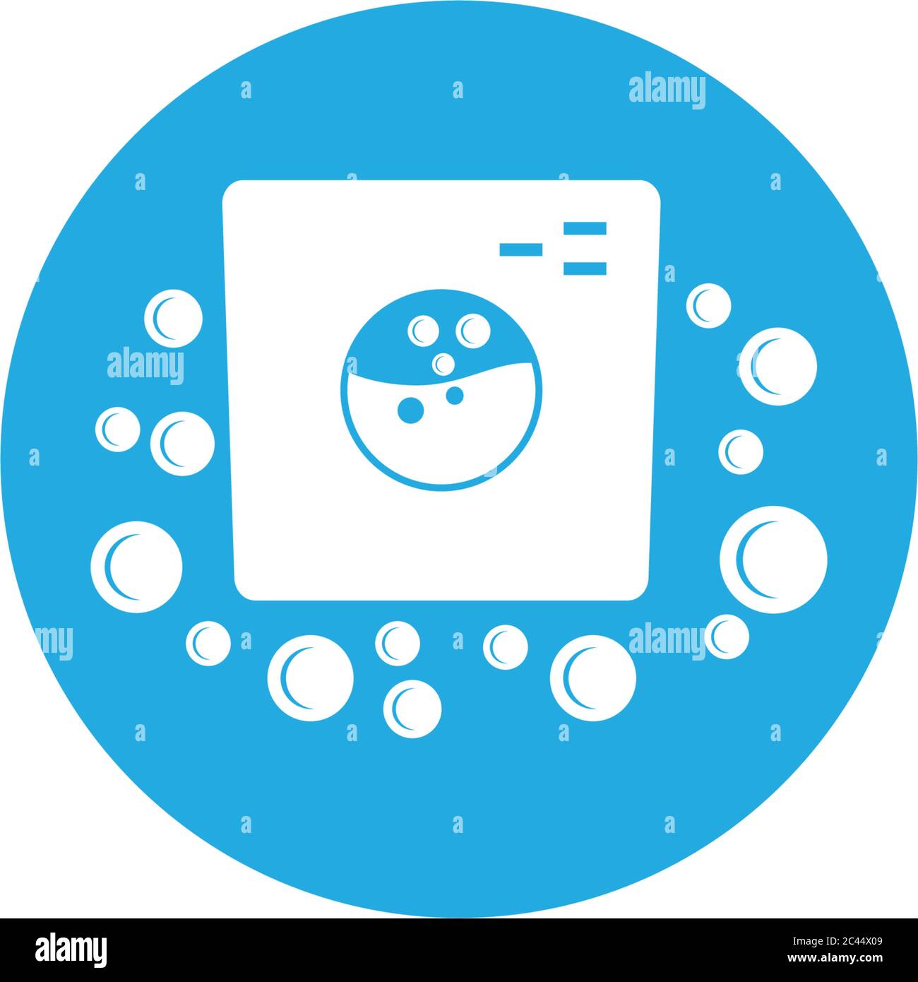 Laundry logo vector icon illustration design Stock Vector