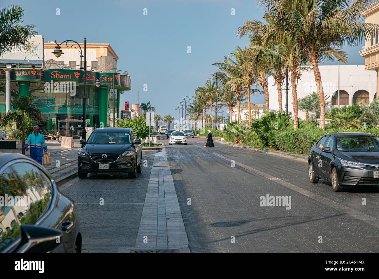 Jeddah City, Palestine Street, Jeddah, Saudi Arabia Stock Photo