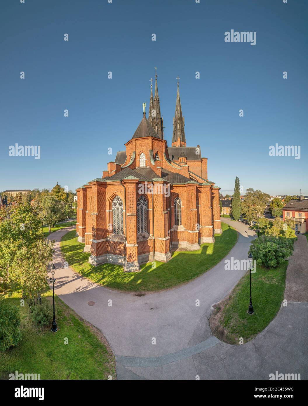The Cathedral. Uppsala, Sweden, Scandinavia. Stock Photo