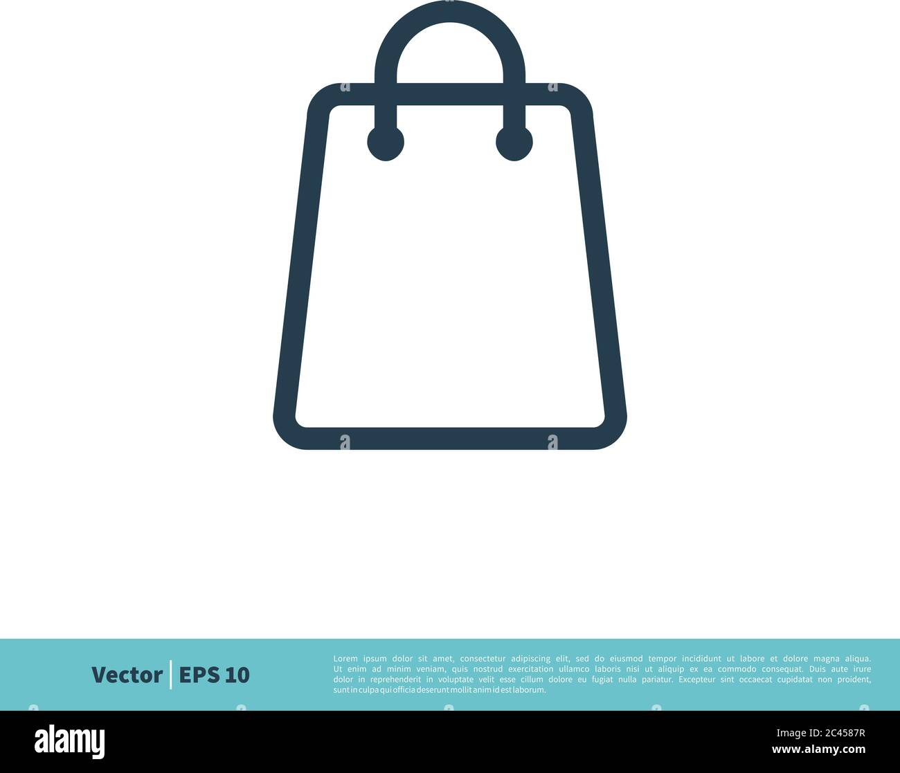 Shopping Bag Icon Vector Logo Template Illustration Design. Vector EPS 10. Stock Vector