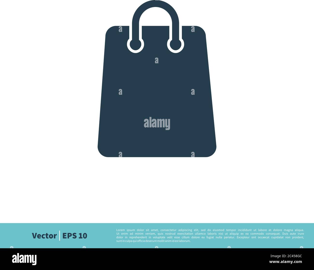 Shopping Bag Icon Vector Logo Template Illustration Design. Vector EPS 10. Stock Vector