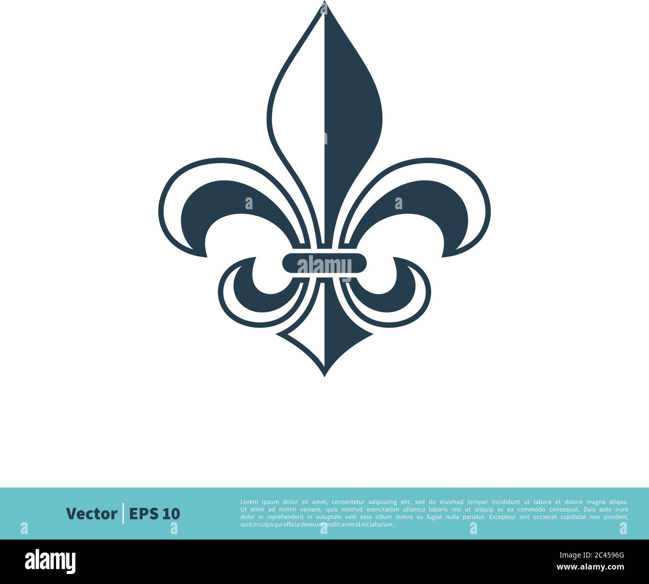 Fleur de Lys Heraldic Icon Vector Logo Template Illustration Design. Vector  EPS 10 Stock Vector Image & Art - Alamy