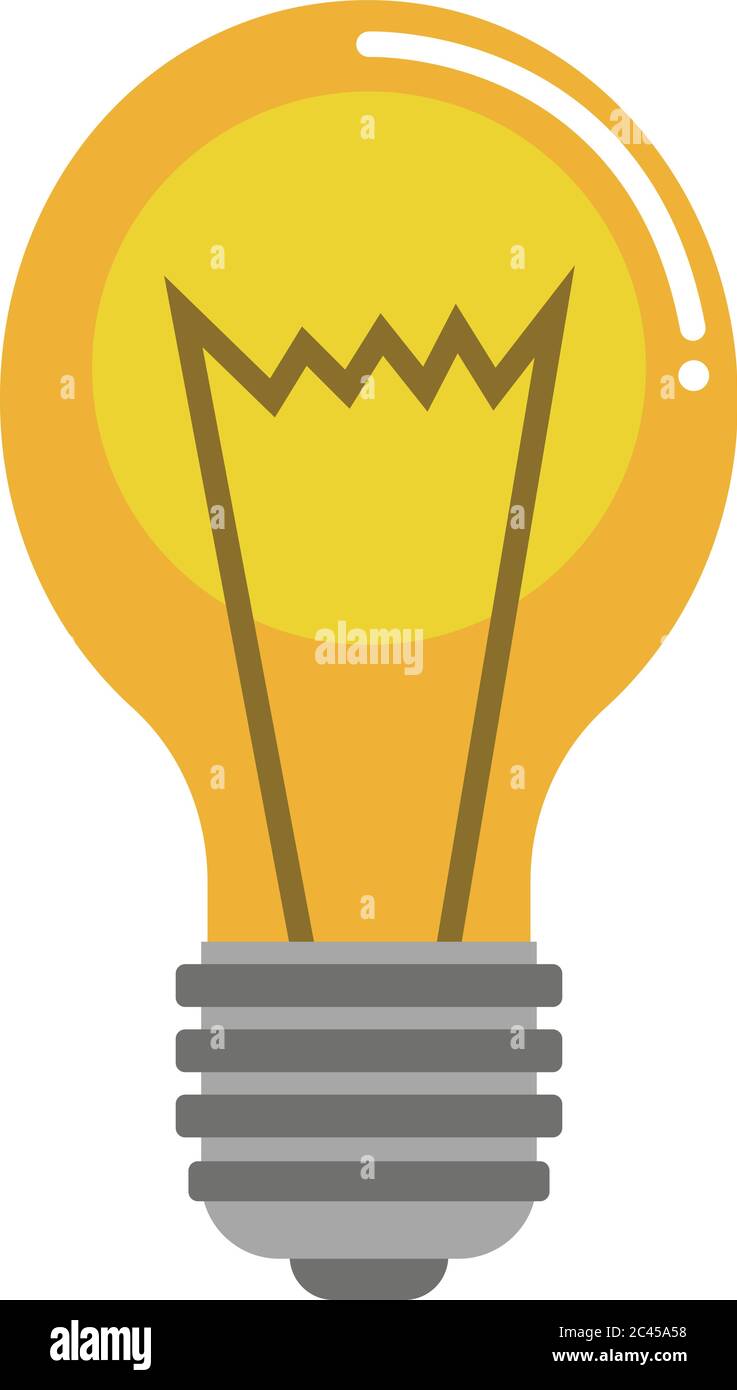 Light bulb - flat design Stock Vector Image & Art - Alamy