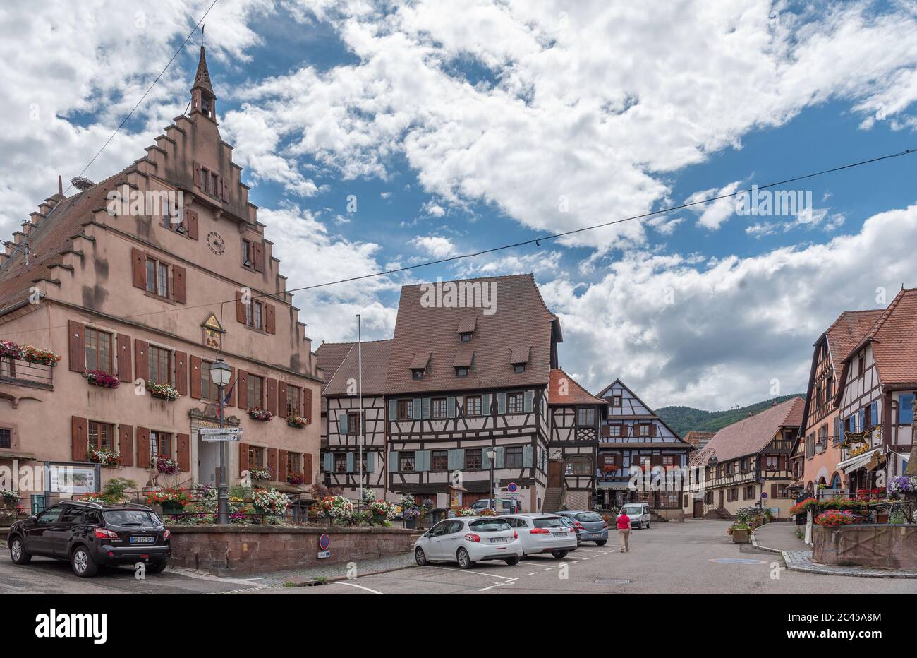 Dambach-la-Ville, Alsace, France Stock Photo