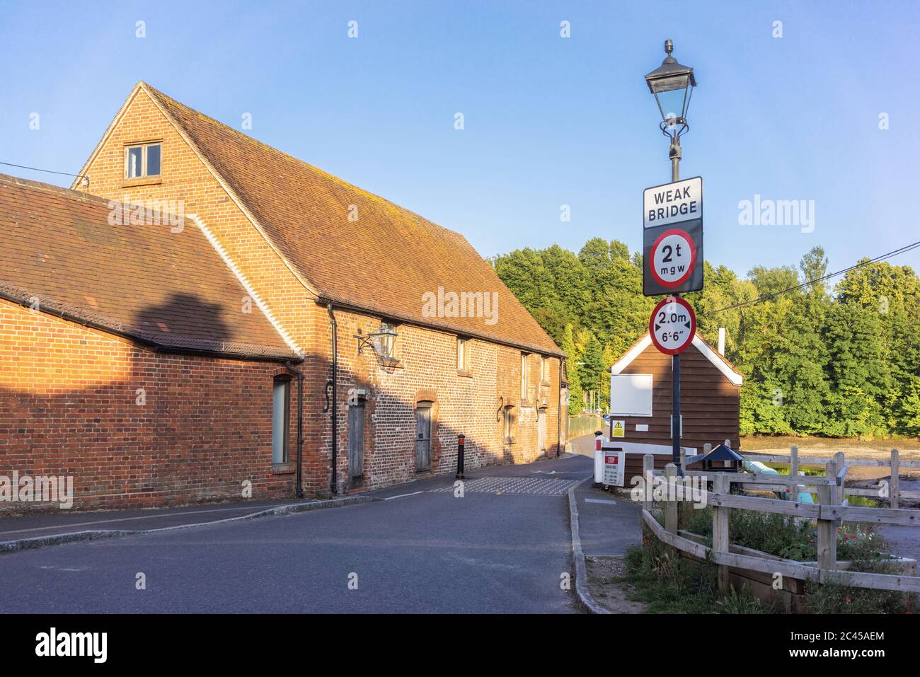 Eling Tide Mill -  a grade ii listed building and museum in Eling, part of Totton and Eling civil parish, New Forest, Hampshire, England, UK Stock Photo