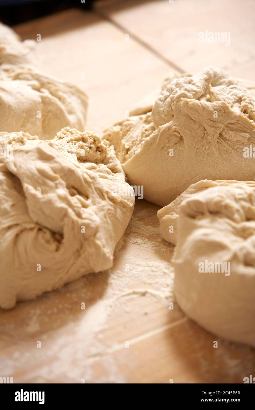 Raw bread dough Stock Photo Alamy