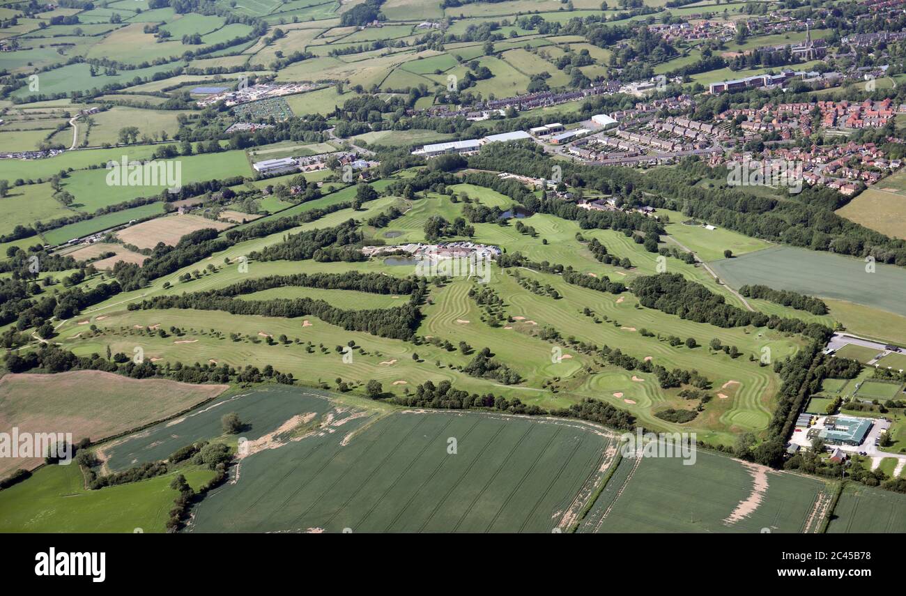 aerial view of Ashbourne Golf Club Stock Photo