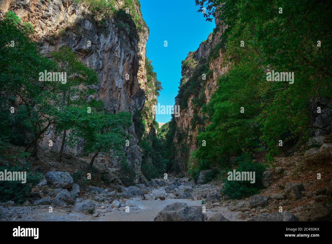 Gjipe canyon Stock Photo