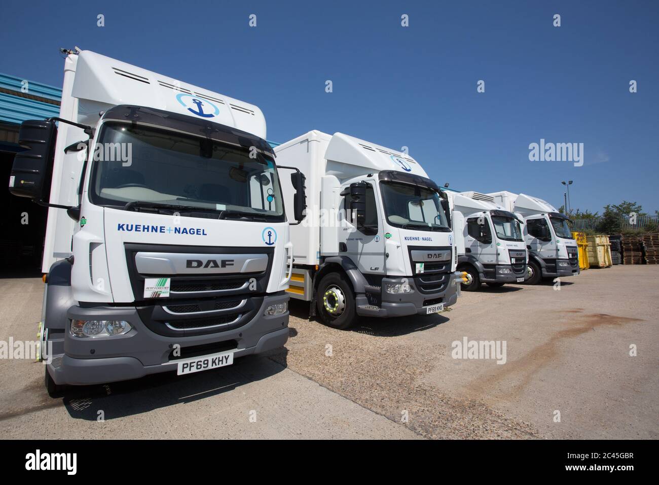 Kuehne & Nagel lorries Stock Photo