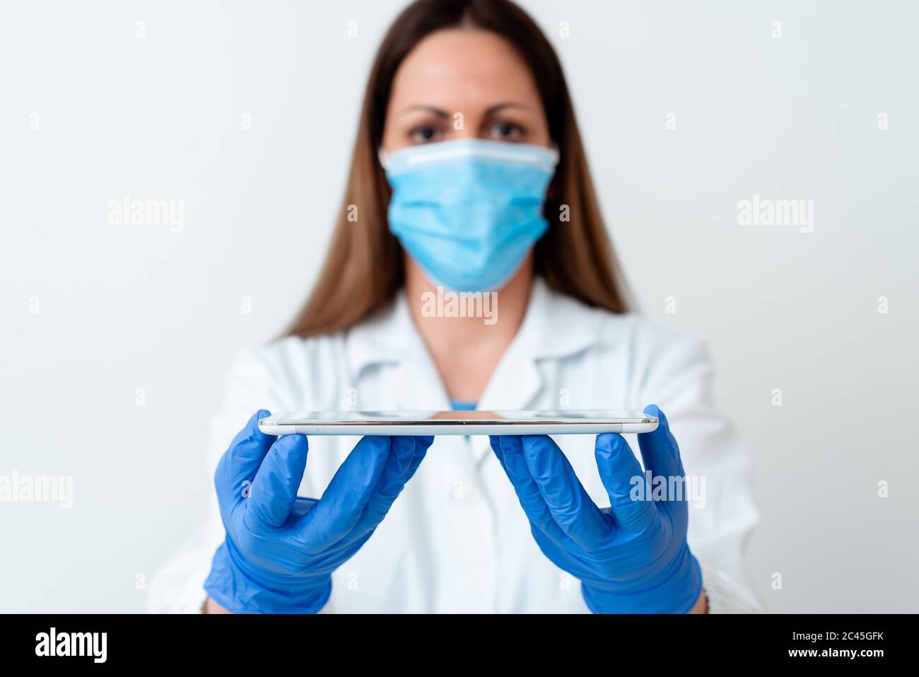 Laboratory Technician Featuring Empty Sticker Paper Accessories