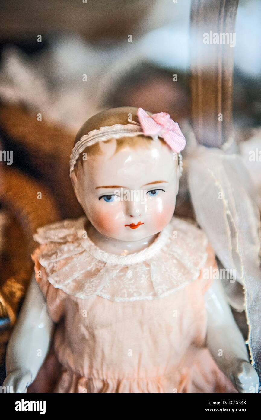Old fashioned dolls in a doll repair shop, Dresden, Saxony, Germany Stock  Photo - Alamy