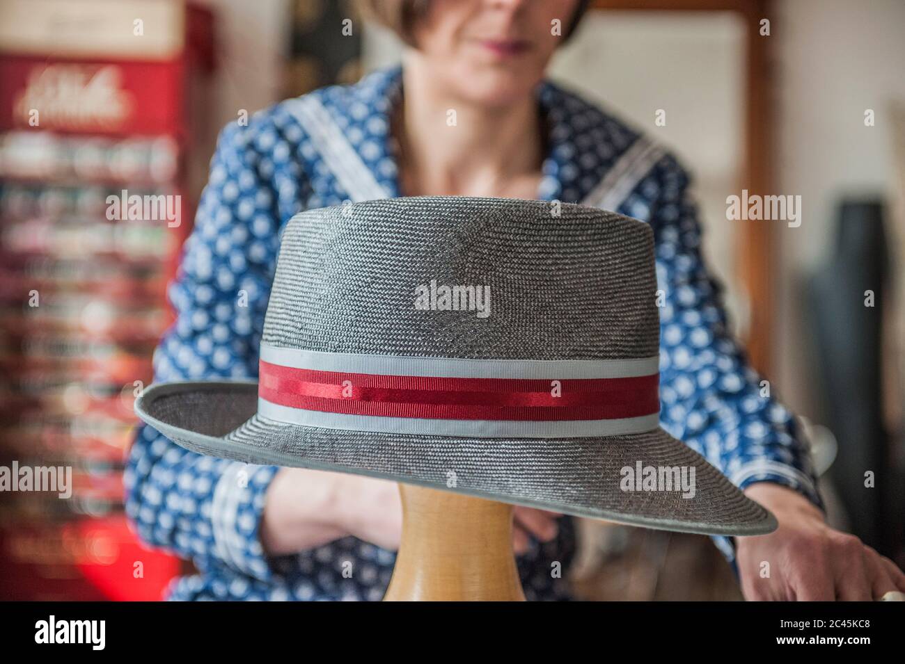 A straw hat maker hi-res stock photography and images - Alamy