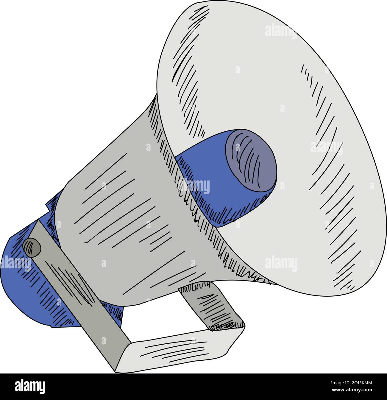vector isolated on white background loudspeaker Stock Vector Image ...