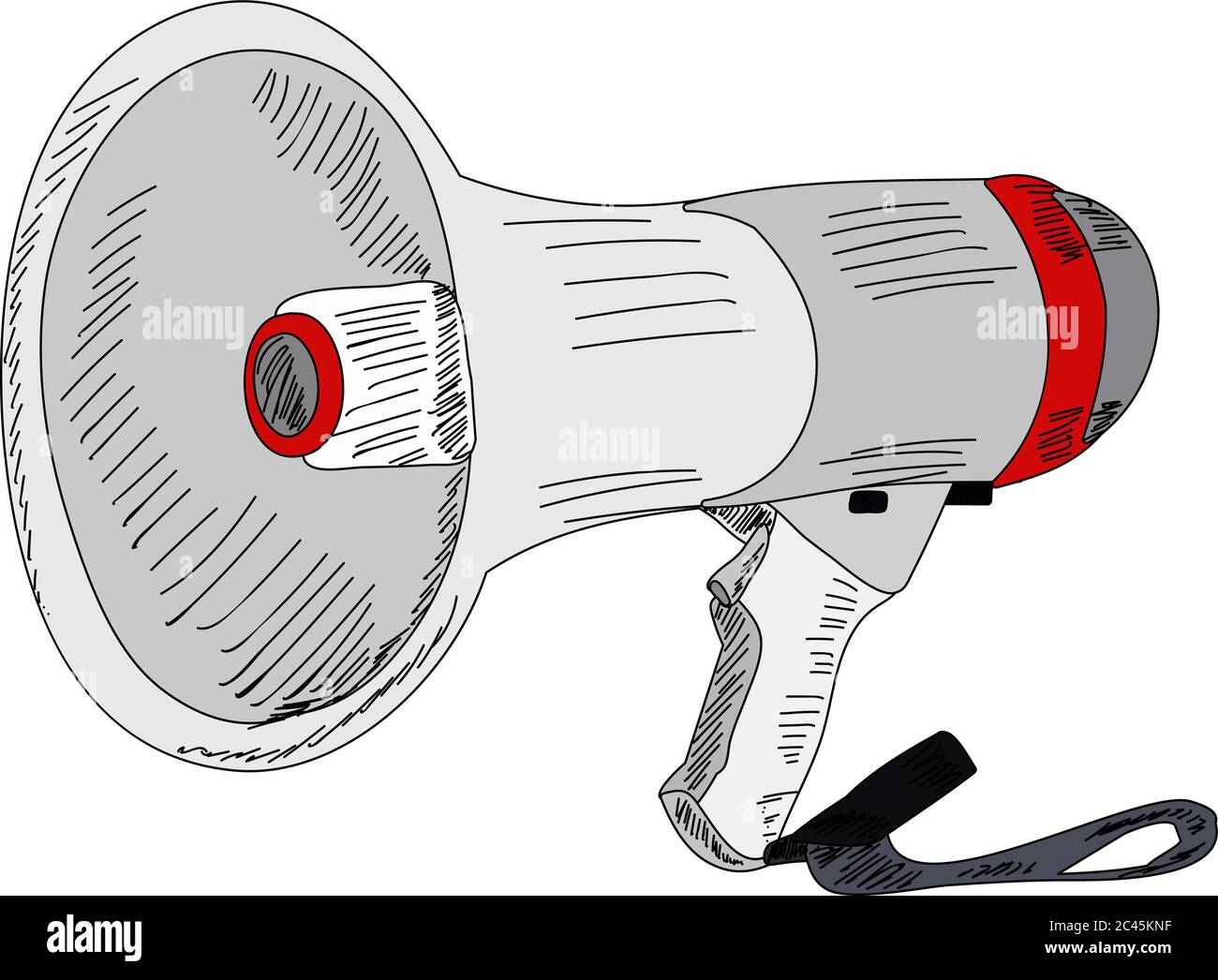 isolated on white background loudspeaker Stock Vector Image & Art - Alamy
