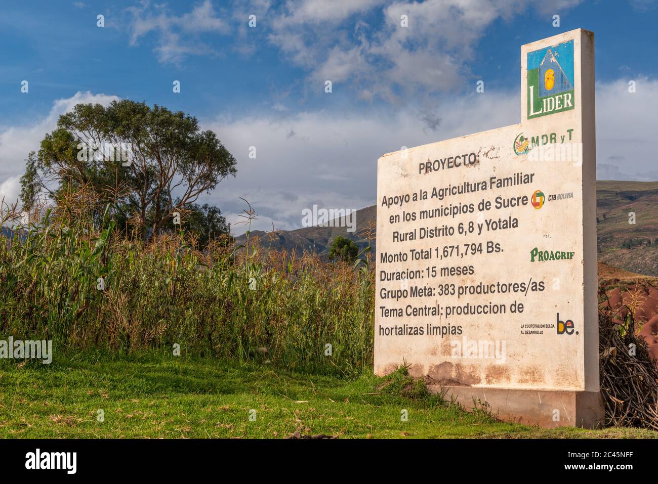 Village of Potolo, Departamento Chuquisaca, Municipio Sucre,  Bolivia, Latin America Stock Photo