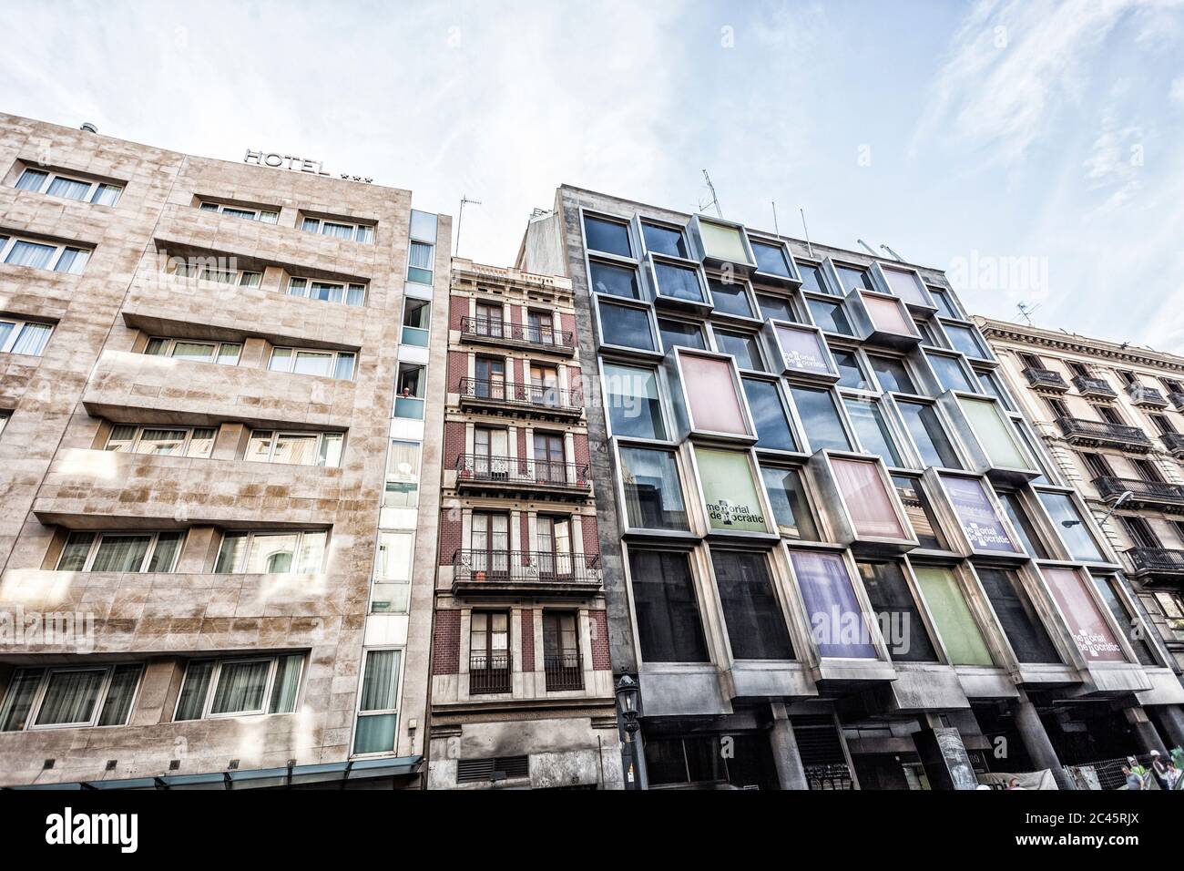 Houses in the old town Barcelona - Houses In The Old Town Barcelona Spain 2C45RJX