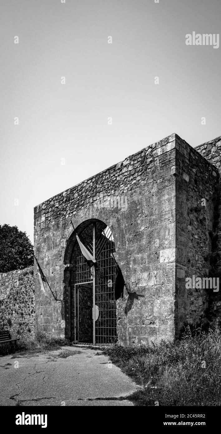 June 30 2019 Narni Umbria Italy The Medieval Castle Of The