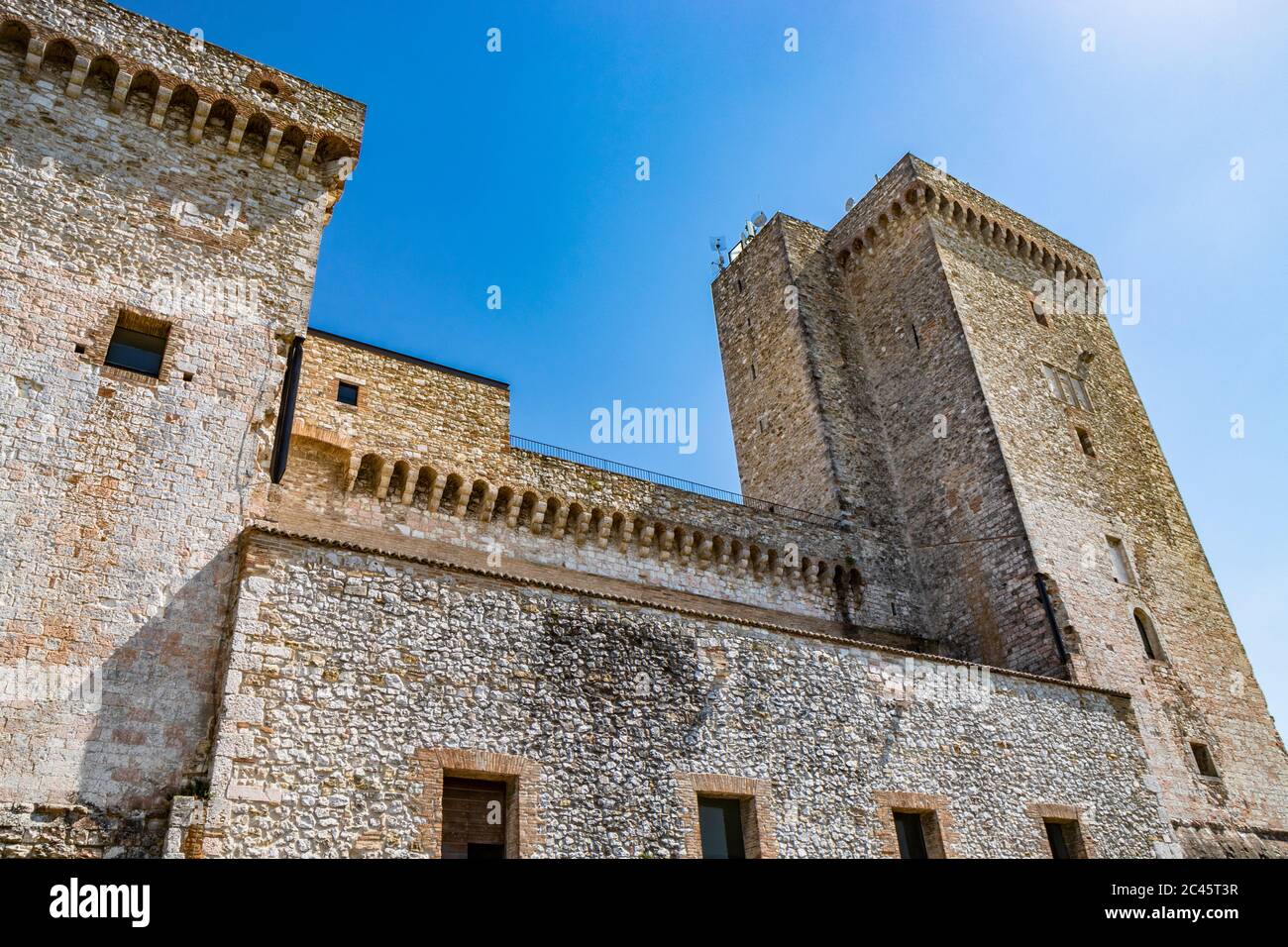 June 30, 2019 - Narni, Umbria, Terni, Italy - The medieval castle of ...