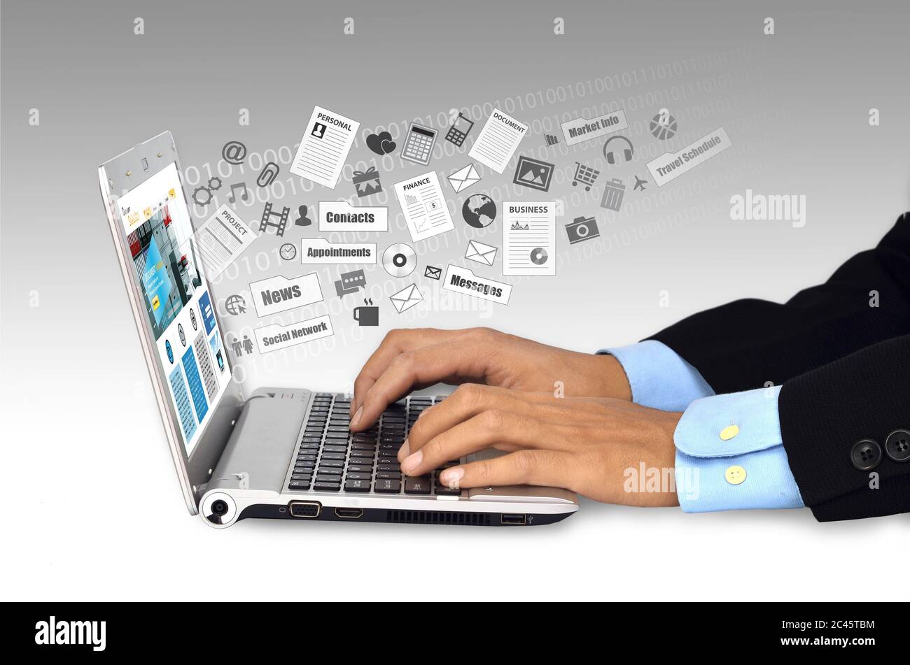 Laptop Stock Photo Alamy