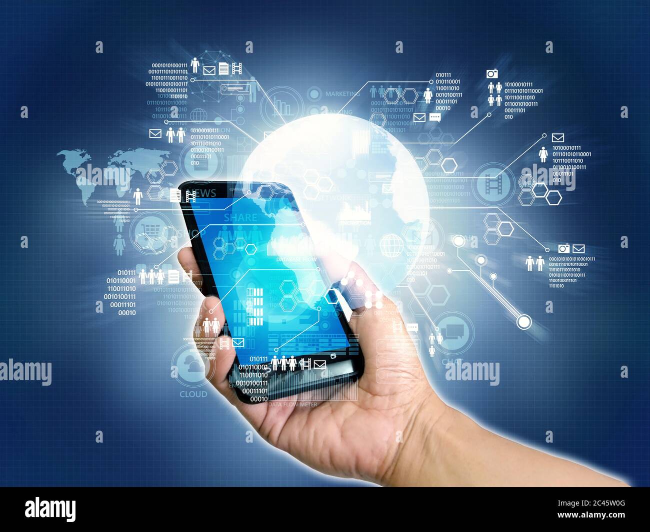 Internet Smartphone Stock Photo