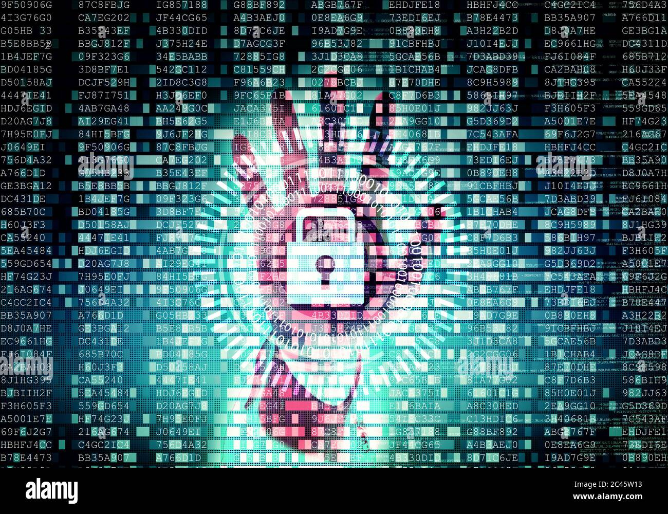 Data Security System Stock Photo Alamy