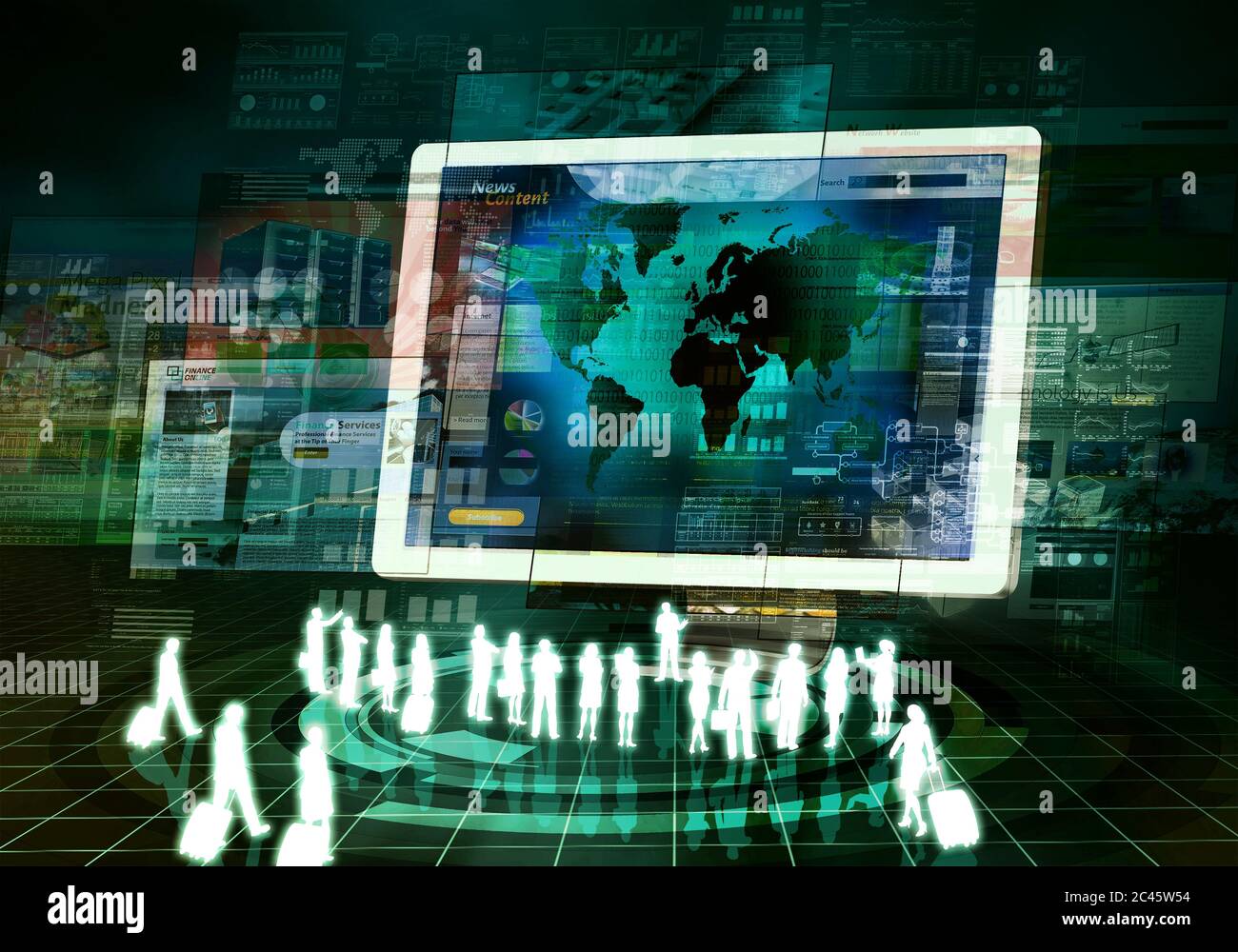 Internet Business Presentation Stock Photo