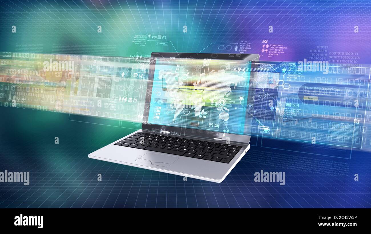 Internet information technology concept Stock Photo