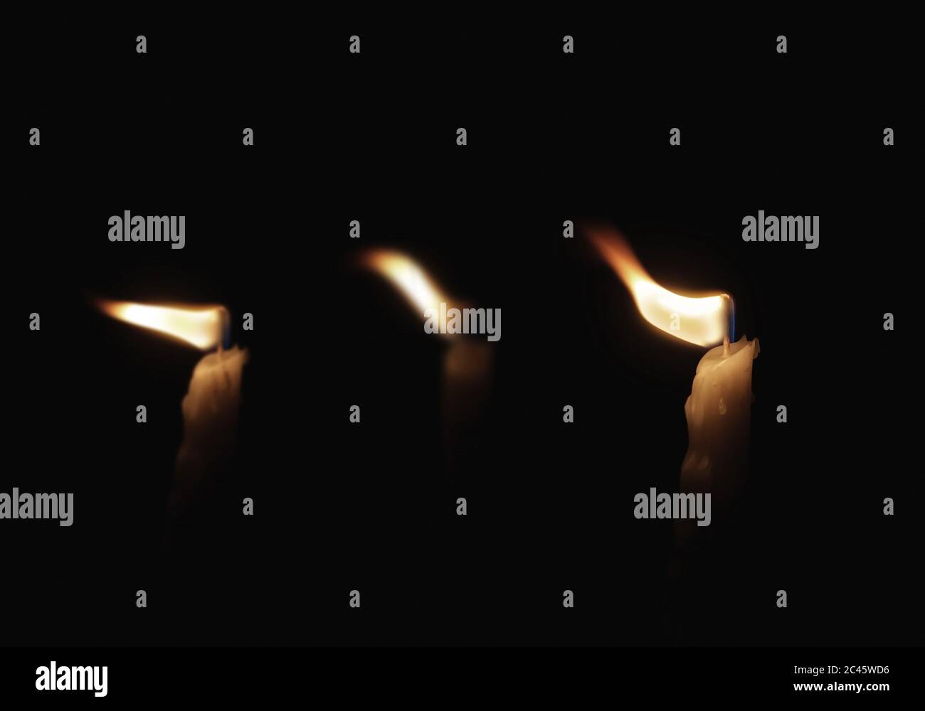 Candle in the wind Stock Photo Alamy