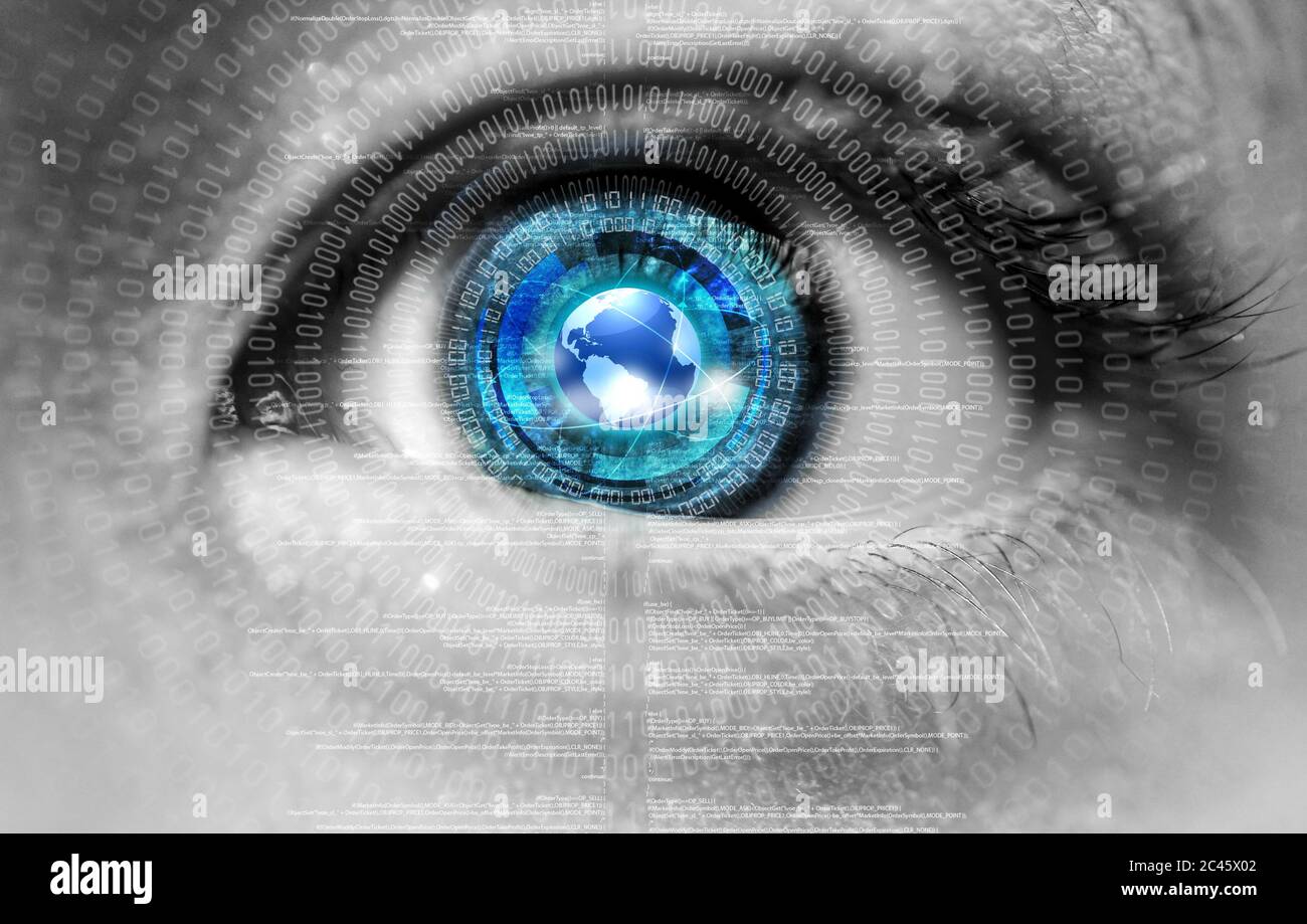 internet eye Stock Photo
