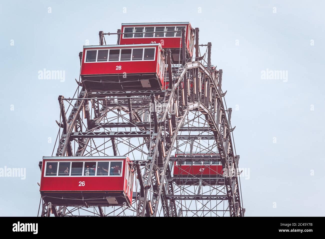 Riesenrad, Ferris wheel, Prater, Vienna Stock Photo