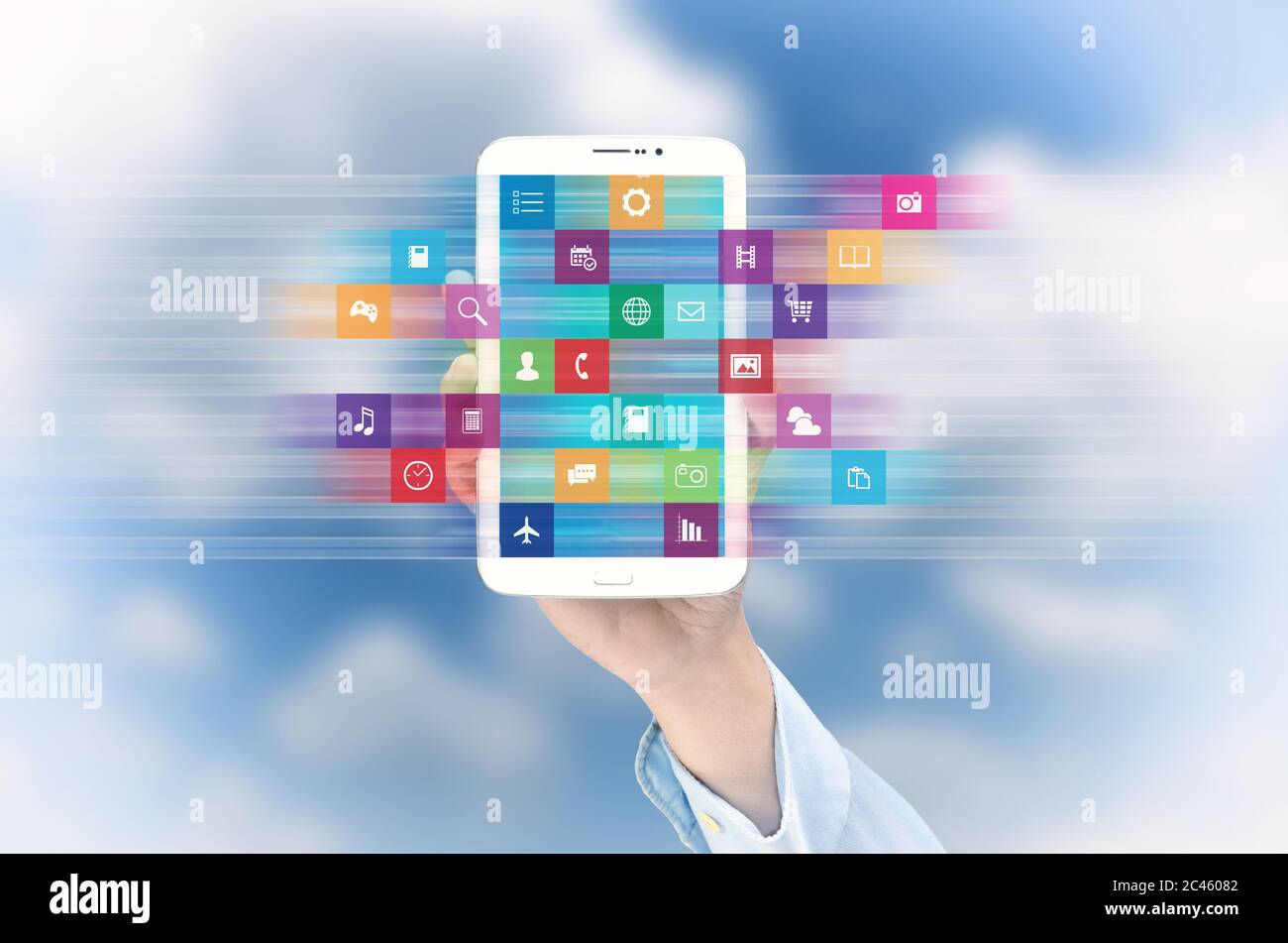 Internet application on smart phone Stock Photo - Alamy