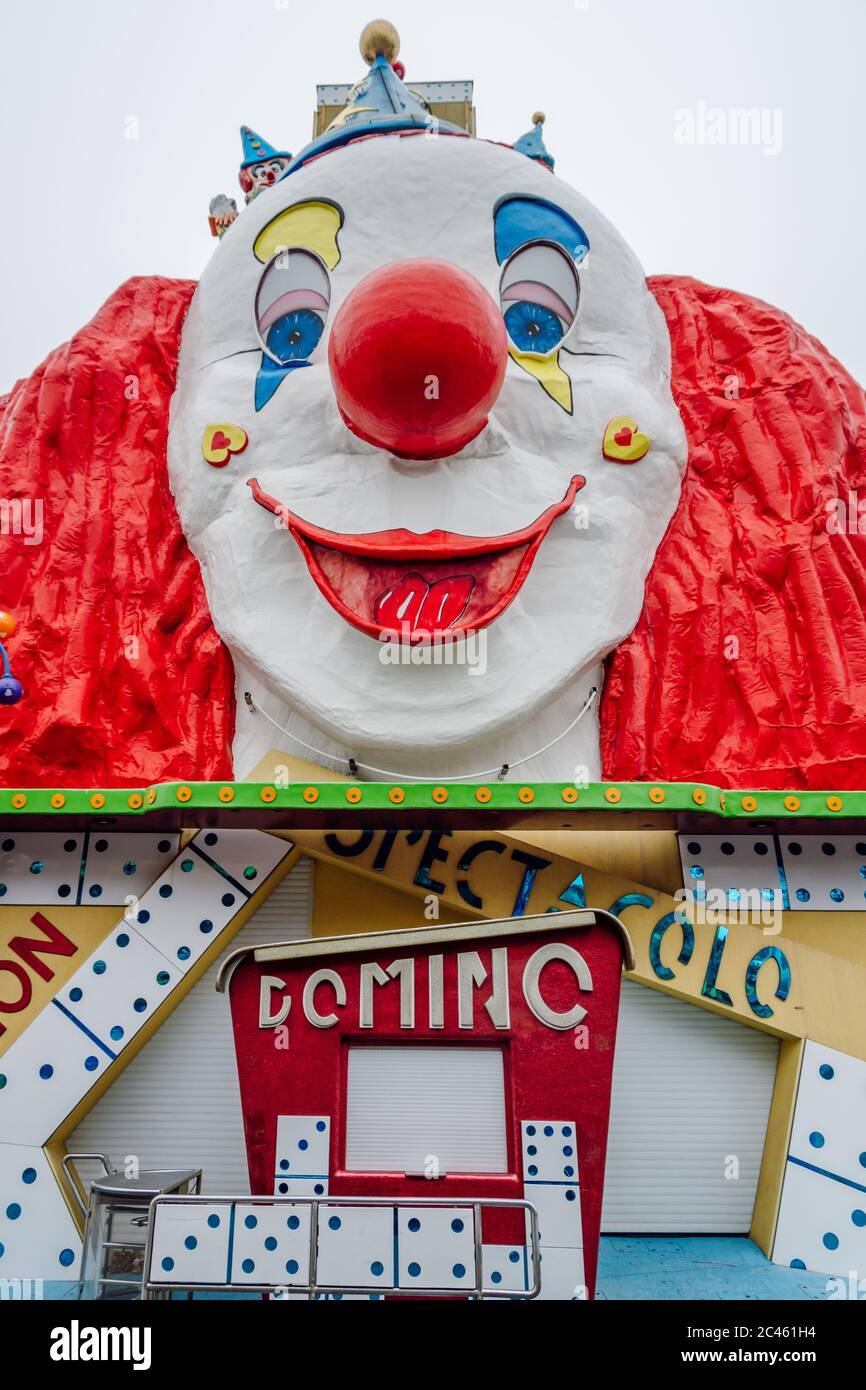 Clown Fun House at WienerPrater by day, Vienna, Austria Stock Photo Alamy